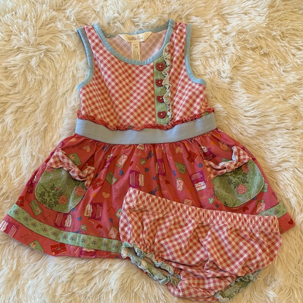 Matilda Jane Gingham Dress Set